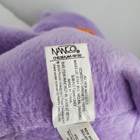 Care Bear Plush Harmony Bear by Nanco 2004 Purple 9 In Stuffed Animal Toy - Picture 8 of 12